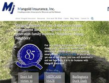 Tablet Screenshot of mangoldinsurance.com